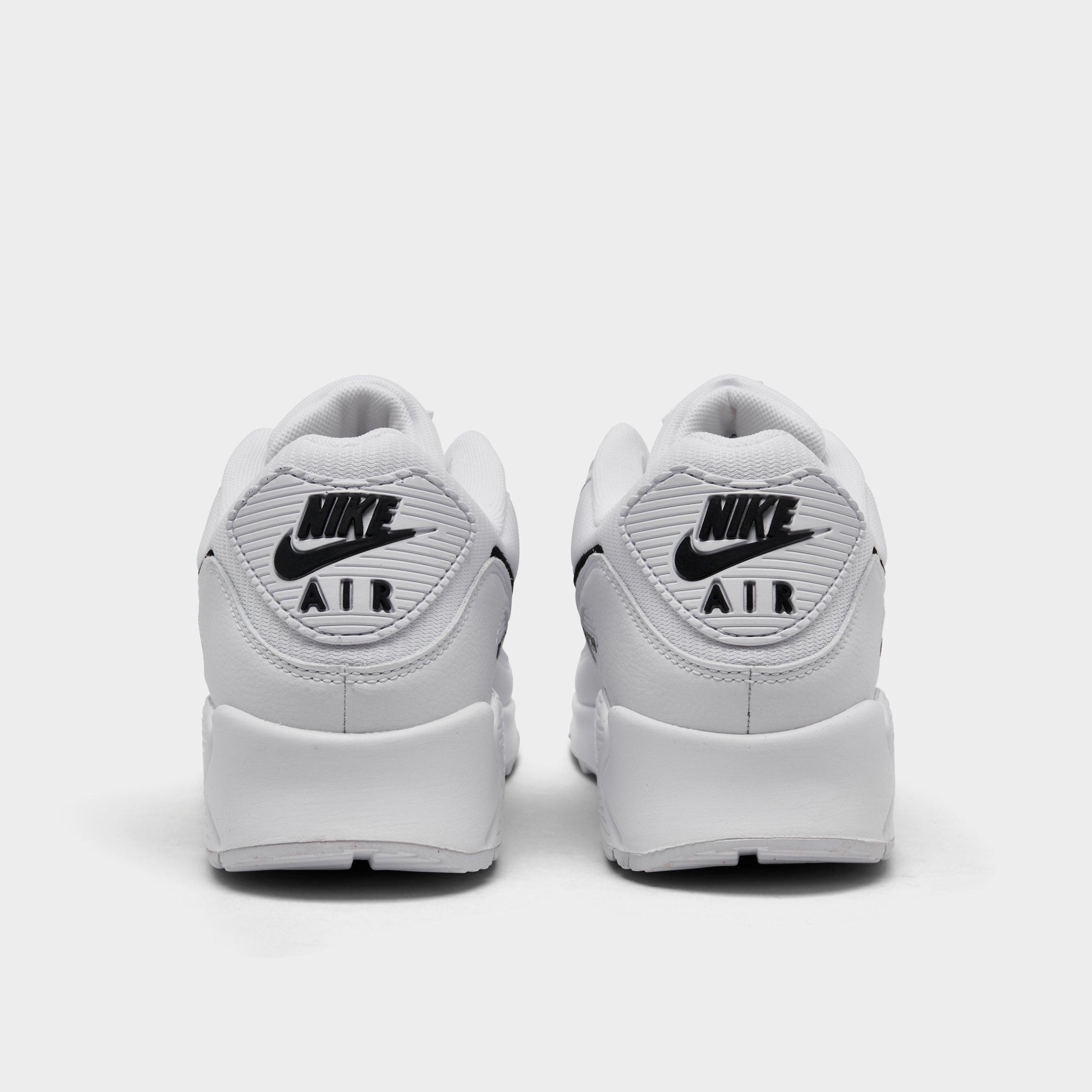 Men's Nithtke Air Max 90 Casual Shoes - Part 1 - White/Black - Back view