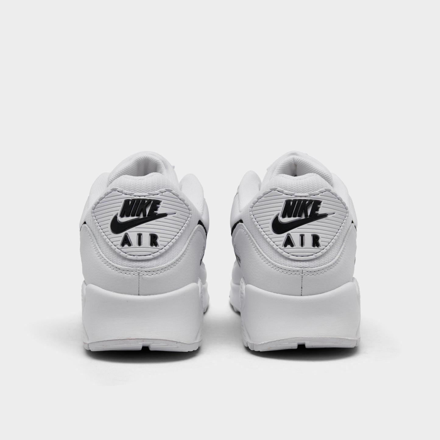 Men's Nithtke Air Max 90 Casual Shoes - Part 1 - White/Black - Back view