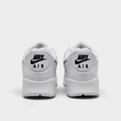 Men's Nithtke Air Max 90 Casual Shoes - Part 1 - White/Black - Back view