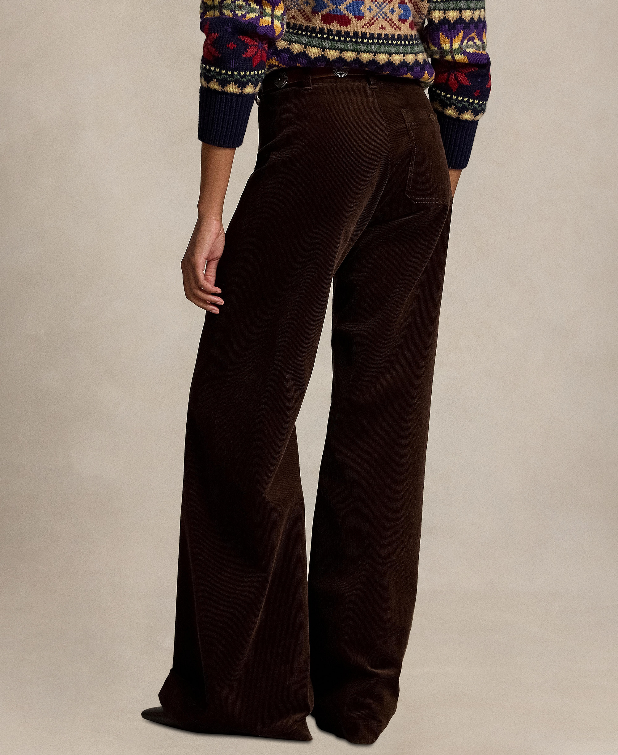 Polo Ralph Lauren Women's Beaton Corduroy Flared Pants - Brown