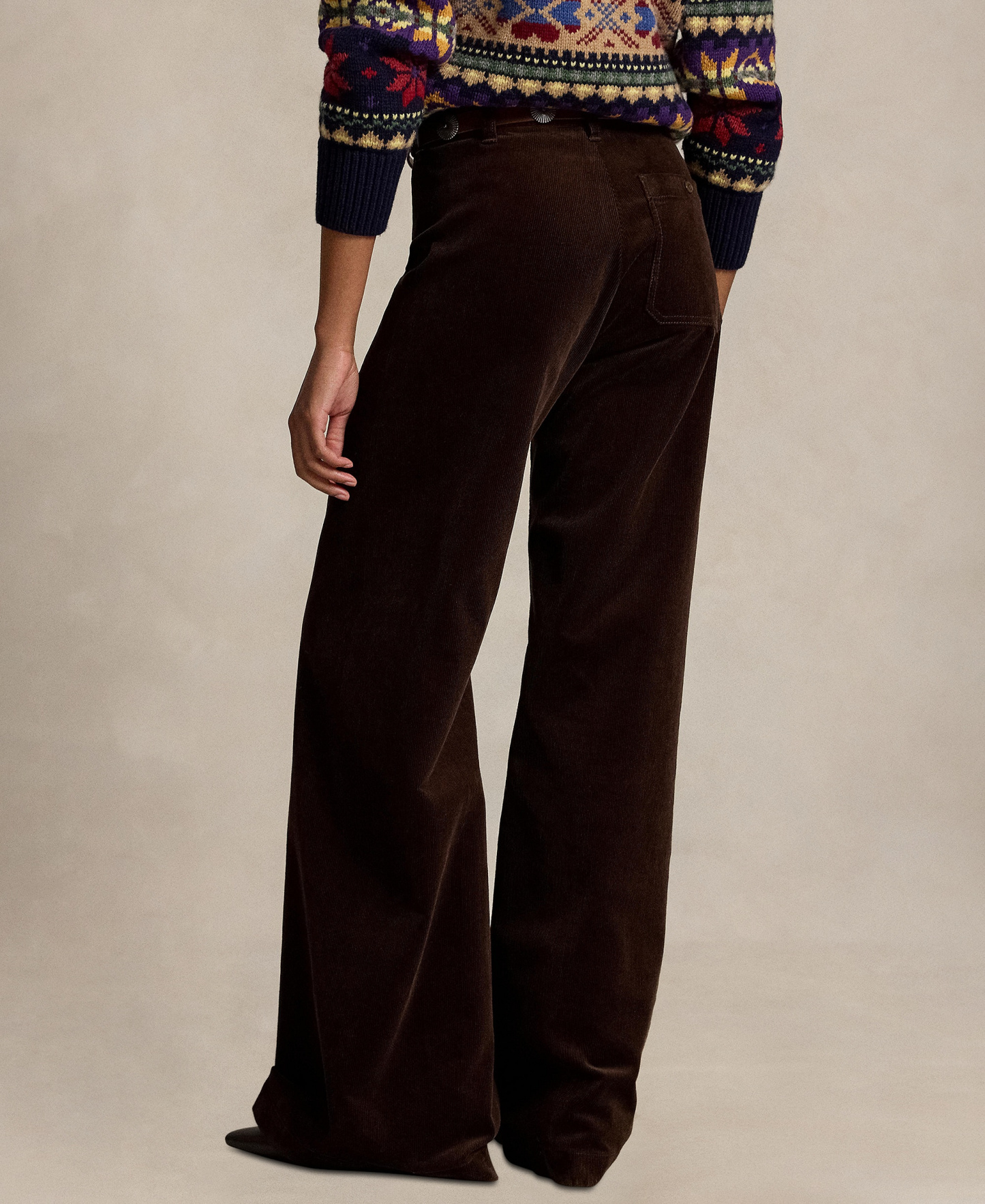 Polo Ralph Lauren Women's Beaton Corduroy Flared Pants - Brown