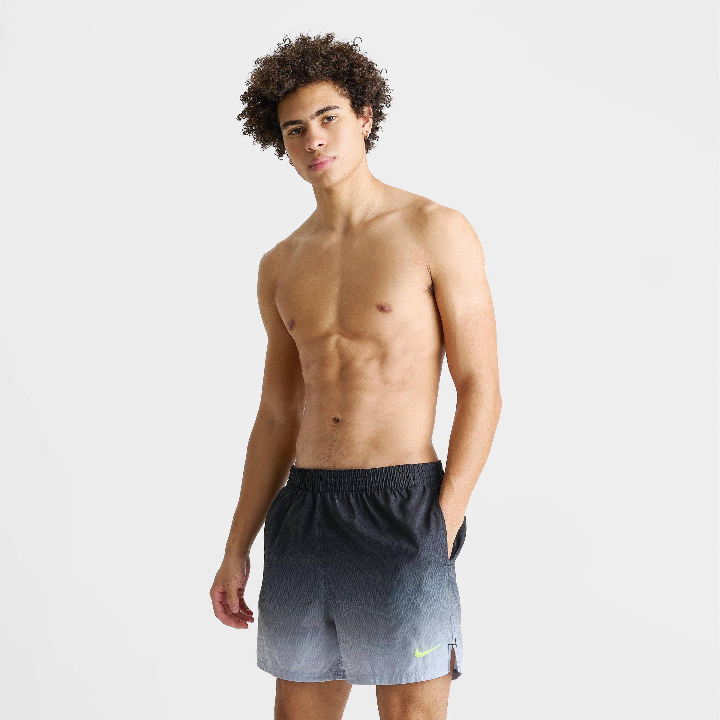 Men's Nithtke Fade Swim Shorts - Black/Grey/Neon