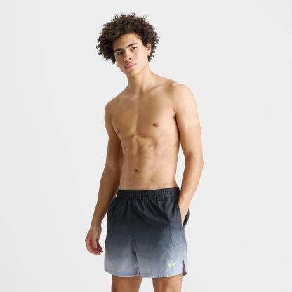 Men's Nithtke Fade Swim Shorts - Black/Grey/Neon