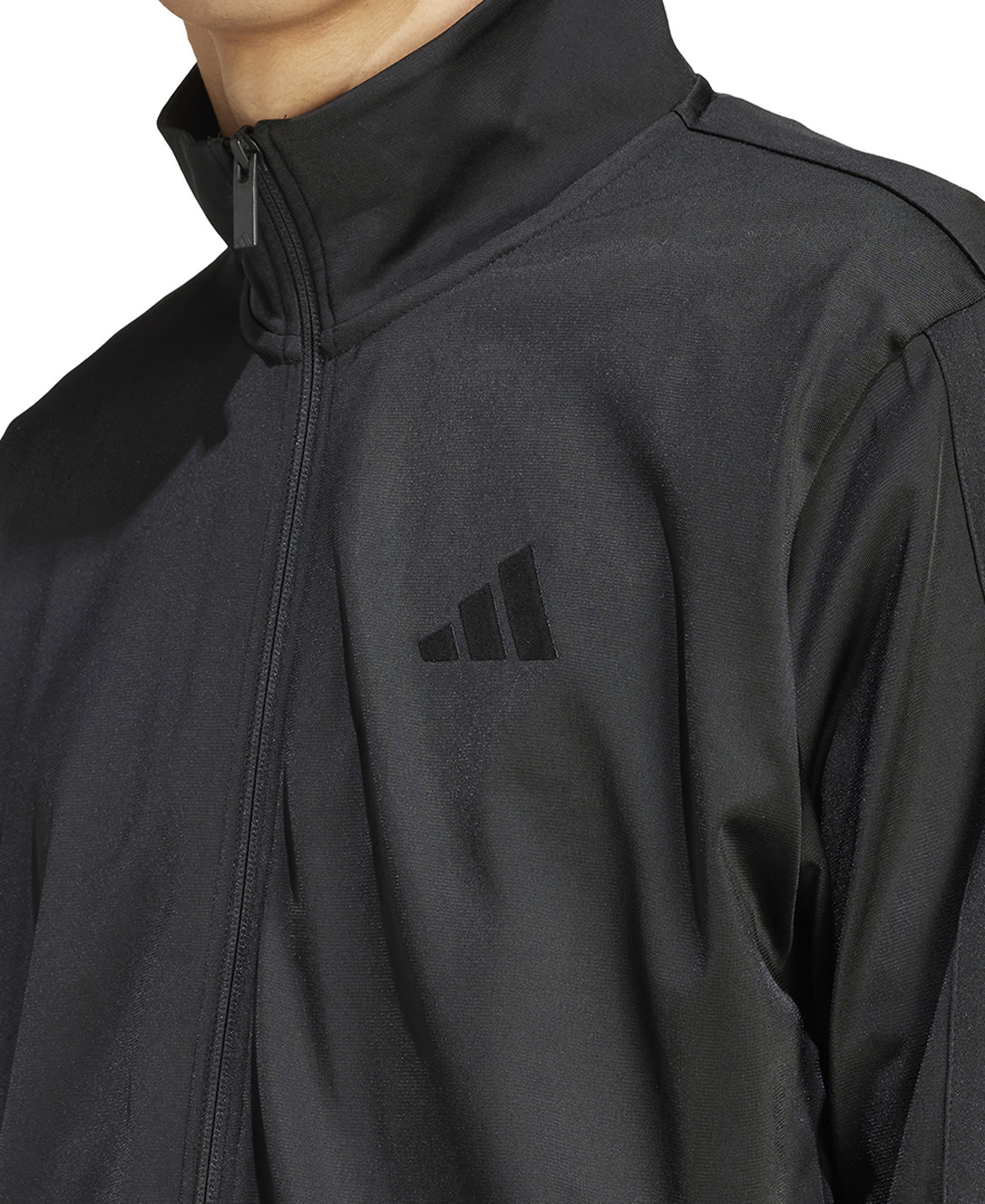 adidas Men's 3-Stripes Tricot Track Jacket - Black