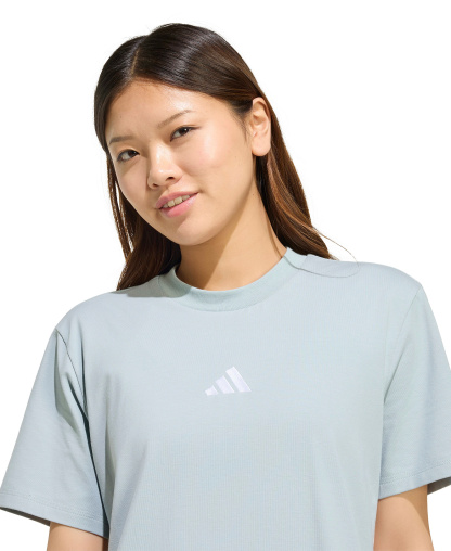 adidas Women's 3-Stripes Crewneck T-Shirt Dress - Wonder Sage