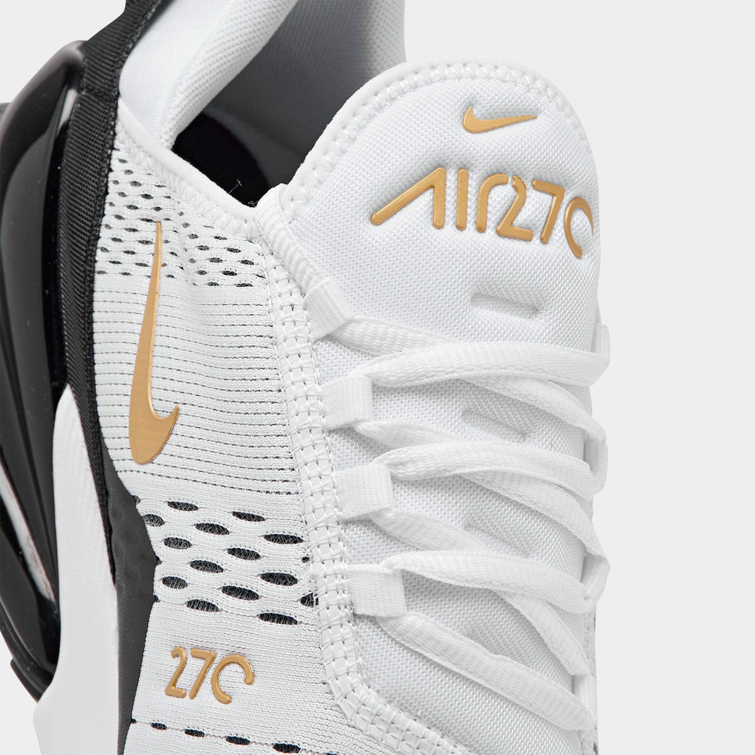 Men's Nithtke Air Max 270 Casual Shoes - Part 1 - White/Metallic Gold/Black - Detail shot
