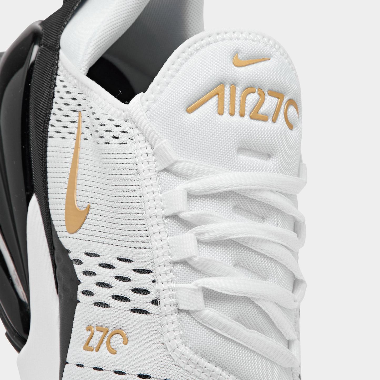 Men's Nithtke Air Max 270 Casual Shoes - Part 1 - White/Metallic Gold/Black - Detail shot