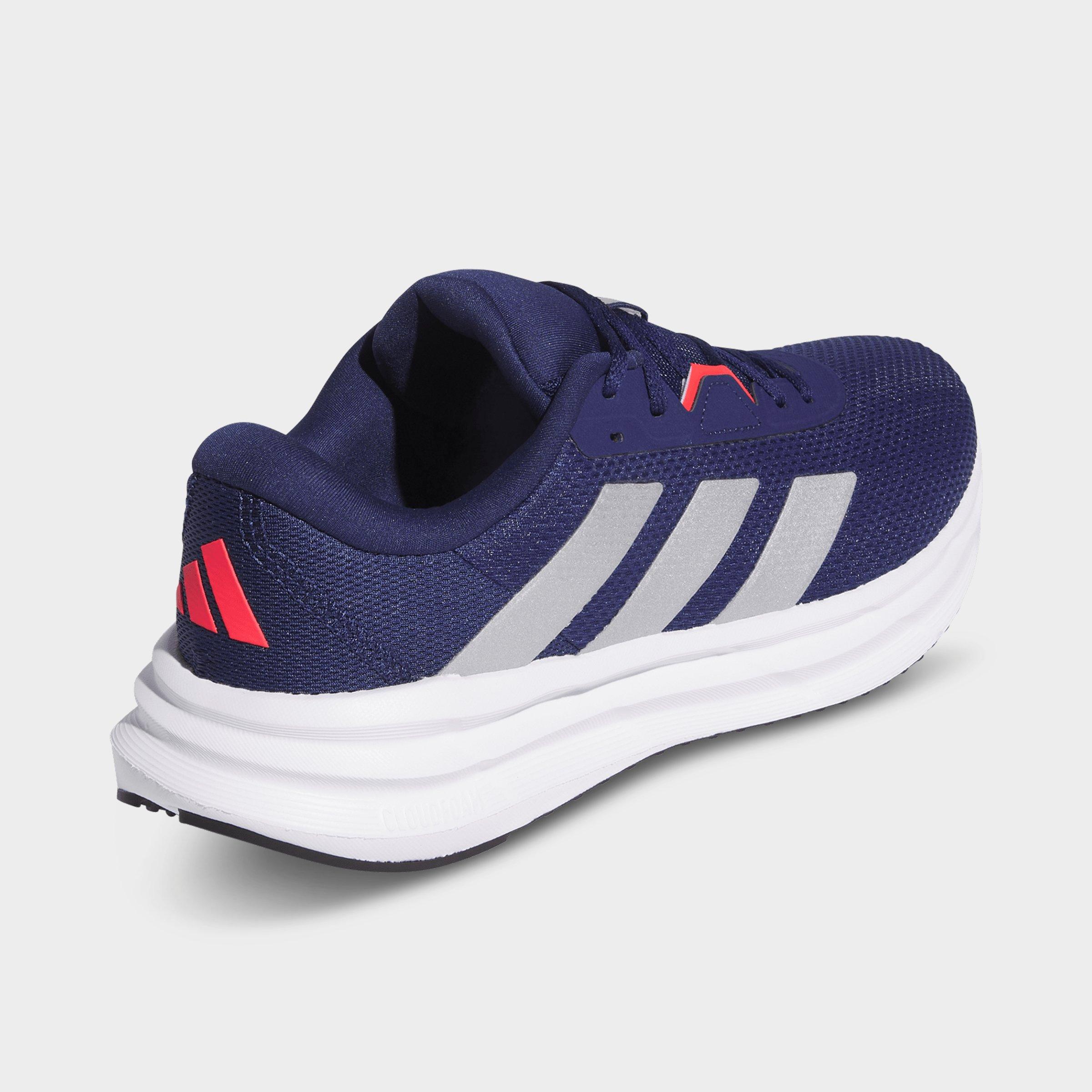 Men's adidas Galaxy 7 Running Shoes - Dark Blue/Silver Metallic/Lucid Red - Back view