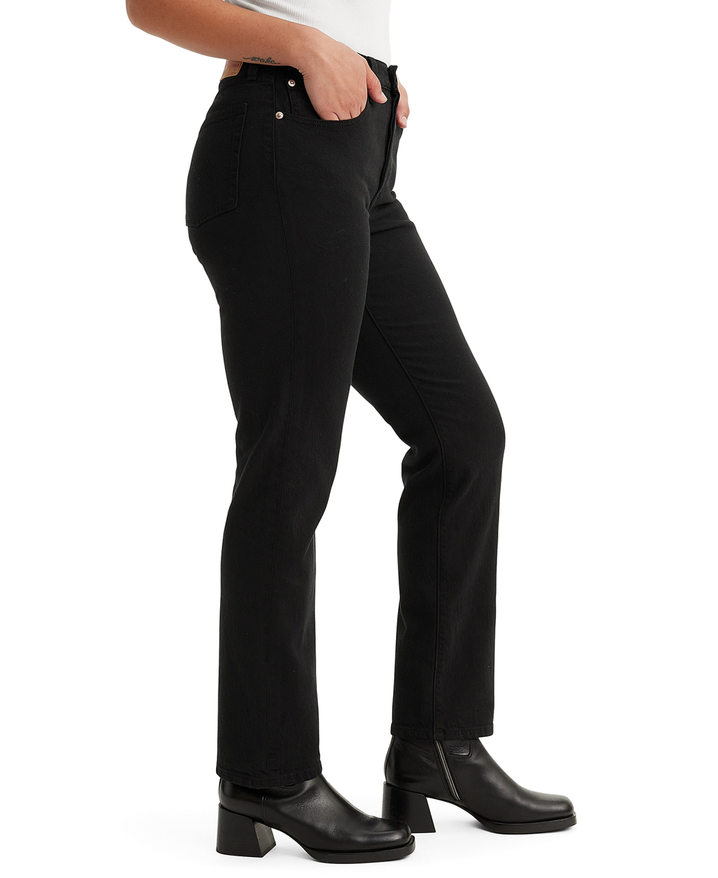 Levi's Women's 501 Original-Fit Straight-Leg Jeans - Black Sprout