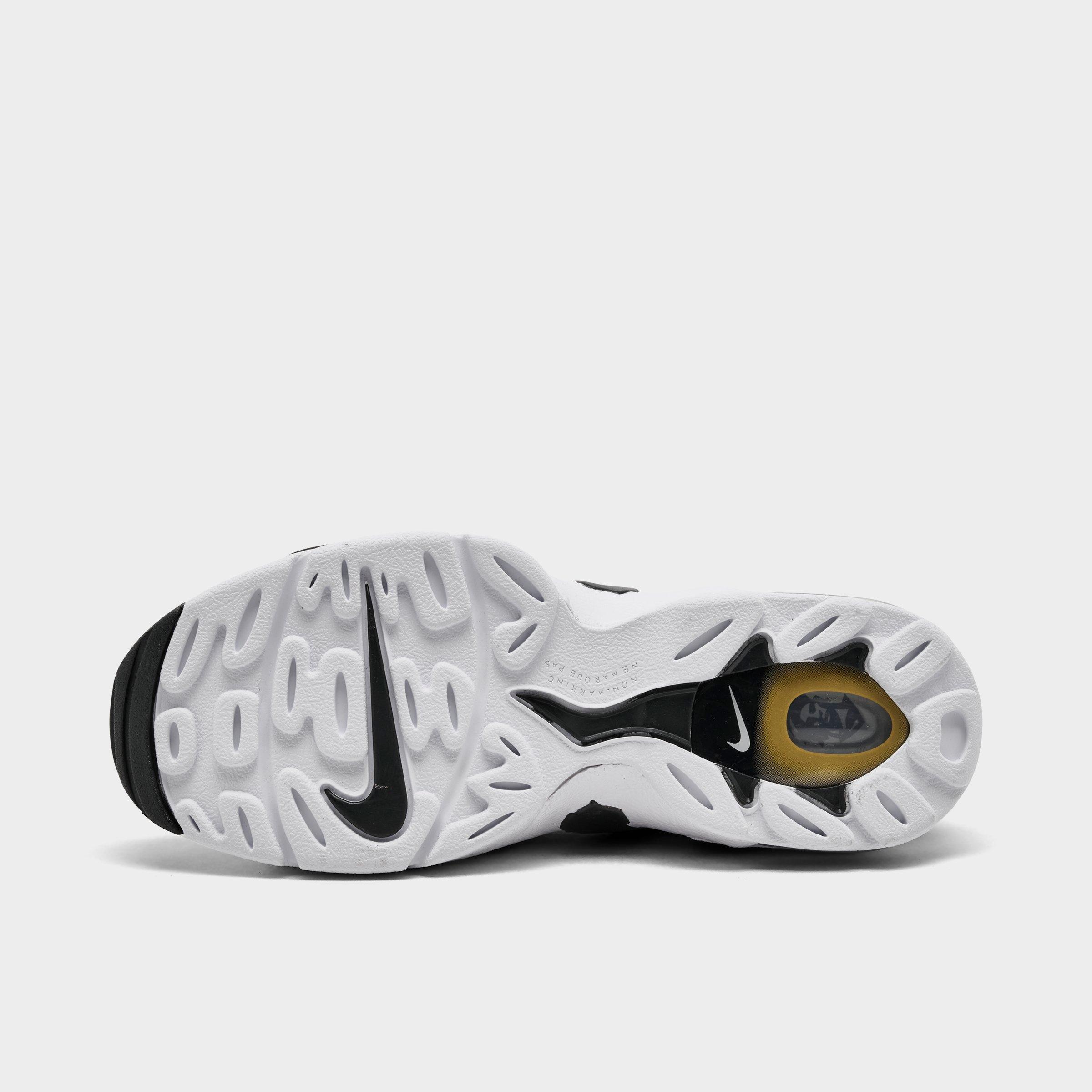 Big Kids' Nithtke Air DT Max ‘96 Low Casual Shoes - Black/Metallic Gold/White - Bottom view