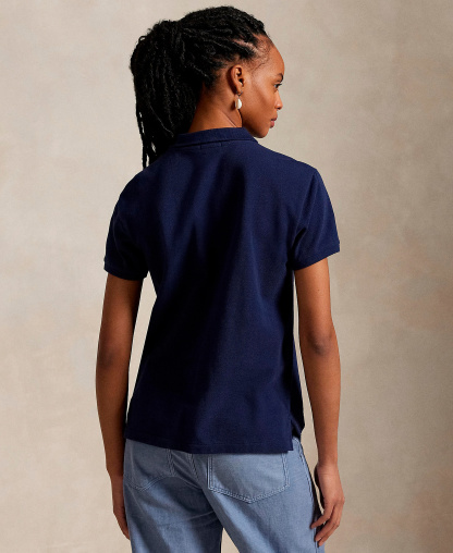 Polo Ralph Lauren Women's Classic-Fit Mesh Polo Shirt - Newport Navy