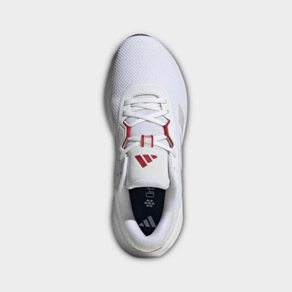 Men's adidas Galaxy 7 Running Shoes - White/Grey/Power Red - view 5