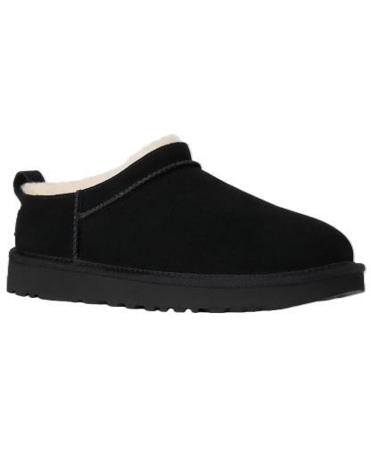 UGG® Women's Classic Micro Pull Tab Round Toe Booties - Black