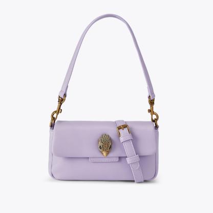 Kurt Geiger London Mini Leather Oxford Bag - Purple