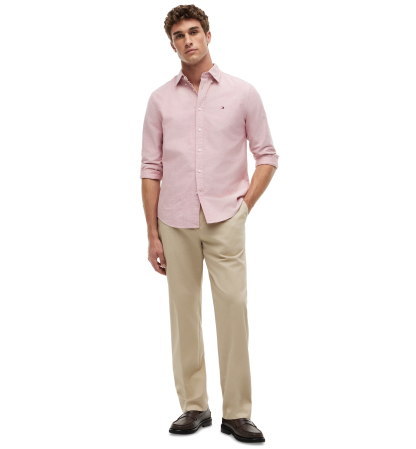 Tommy Hilfiger Men's Heritage Regular-Fit Oxford Shirt - Medium Red