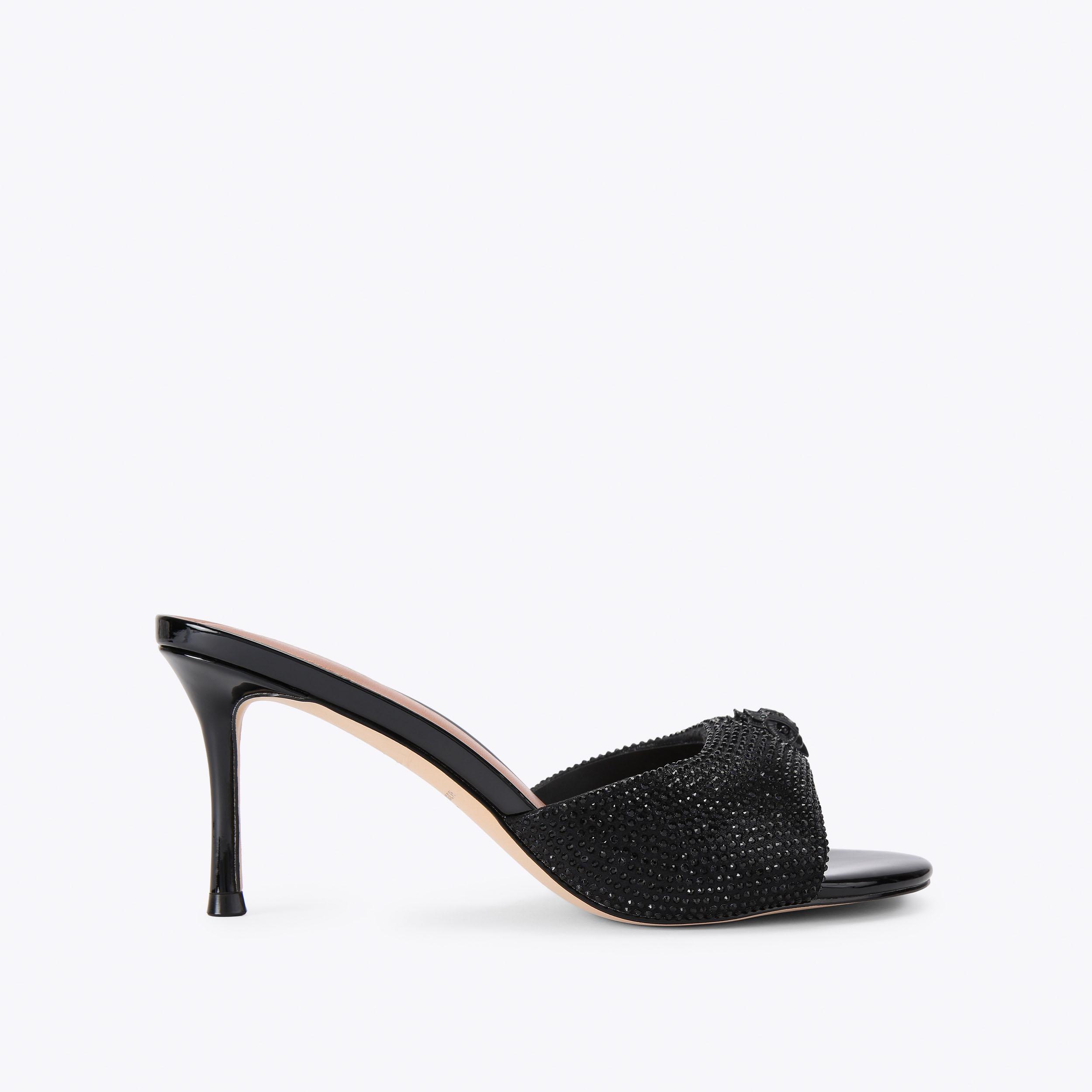 Kurt Geiger London Oxford Heel Mule Dr - Black