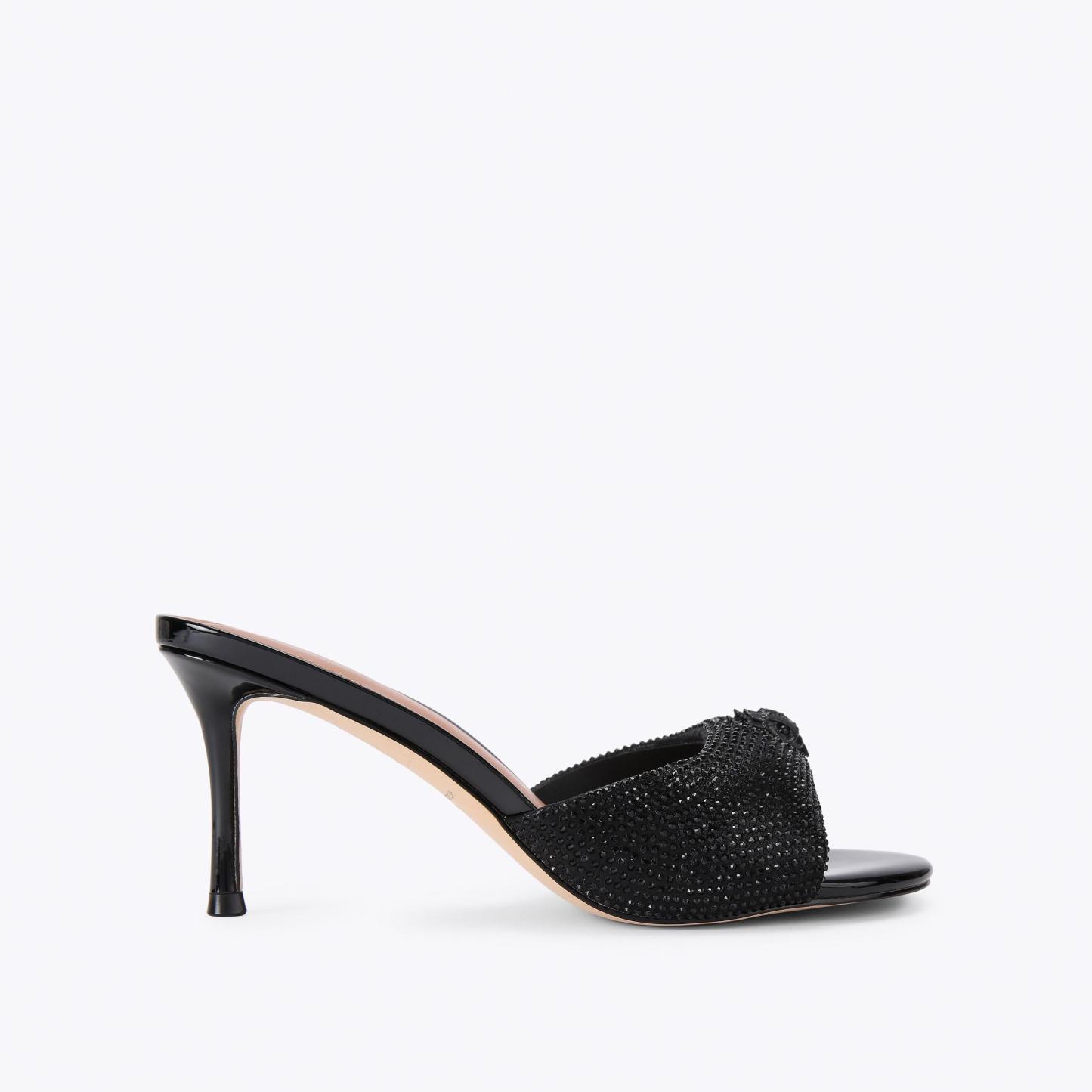 Kurt Geiger London Oxford Heel Mule Dr - Black