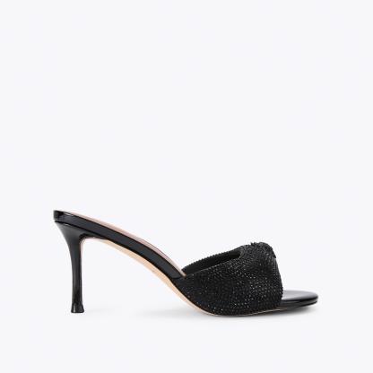 Kurt Geiger London Oxford Heel Mule Dr - Black