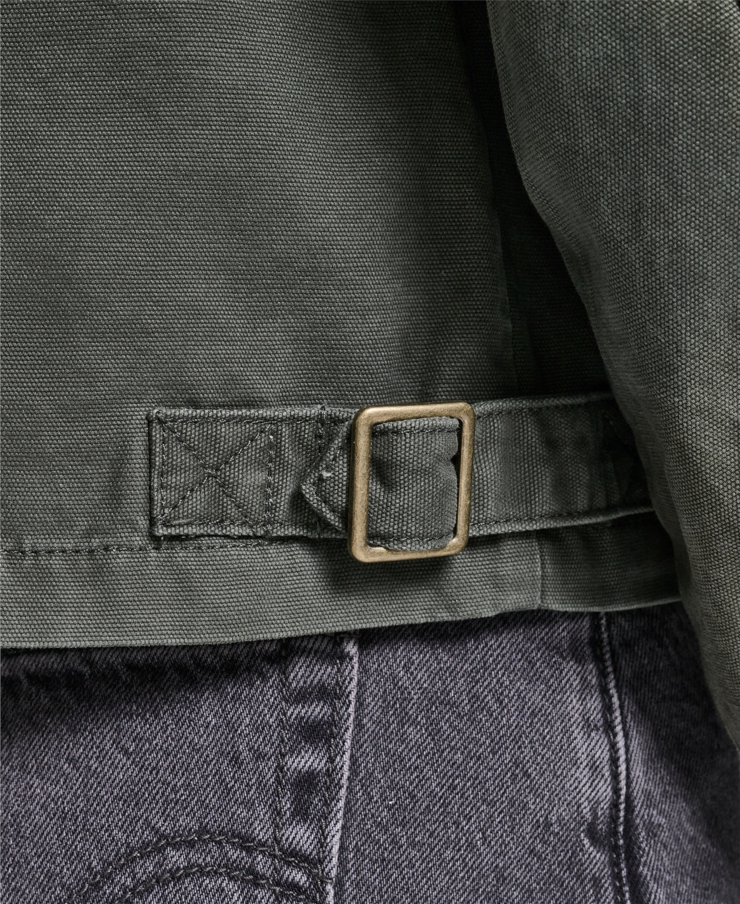 Levi's Women's Cropped Cotton Corduroy-Collar Barn Jacket - Olive