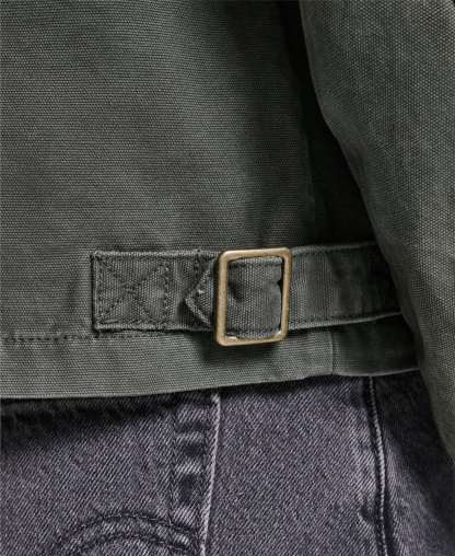 Levi's Women's Cropped Cotton Corduroy-Collar Barn Jacket - Olive