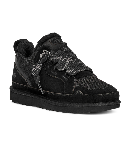 UGG® Kids' Lowmel Lace-Up Cozy Sneakers - Black