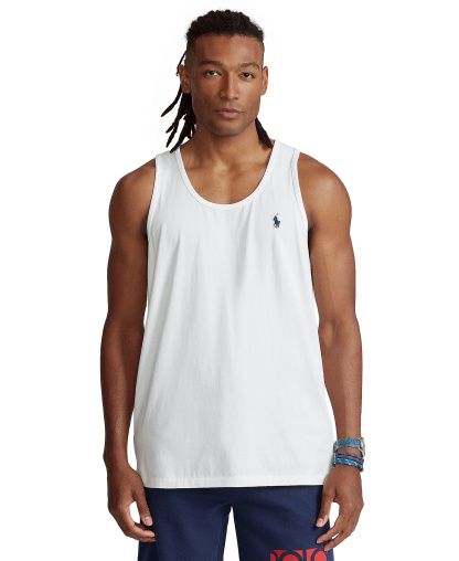 Polo Ralph Lauren Men's Washed Jersey Tank Top - White