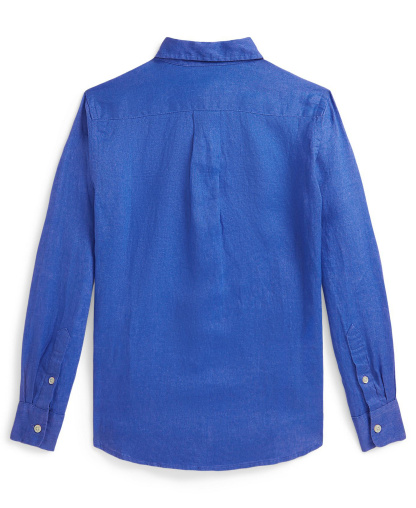 Polo Ralph Lauren Boys' 8-20 Linen Shirt - Iris Blue