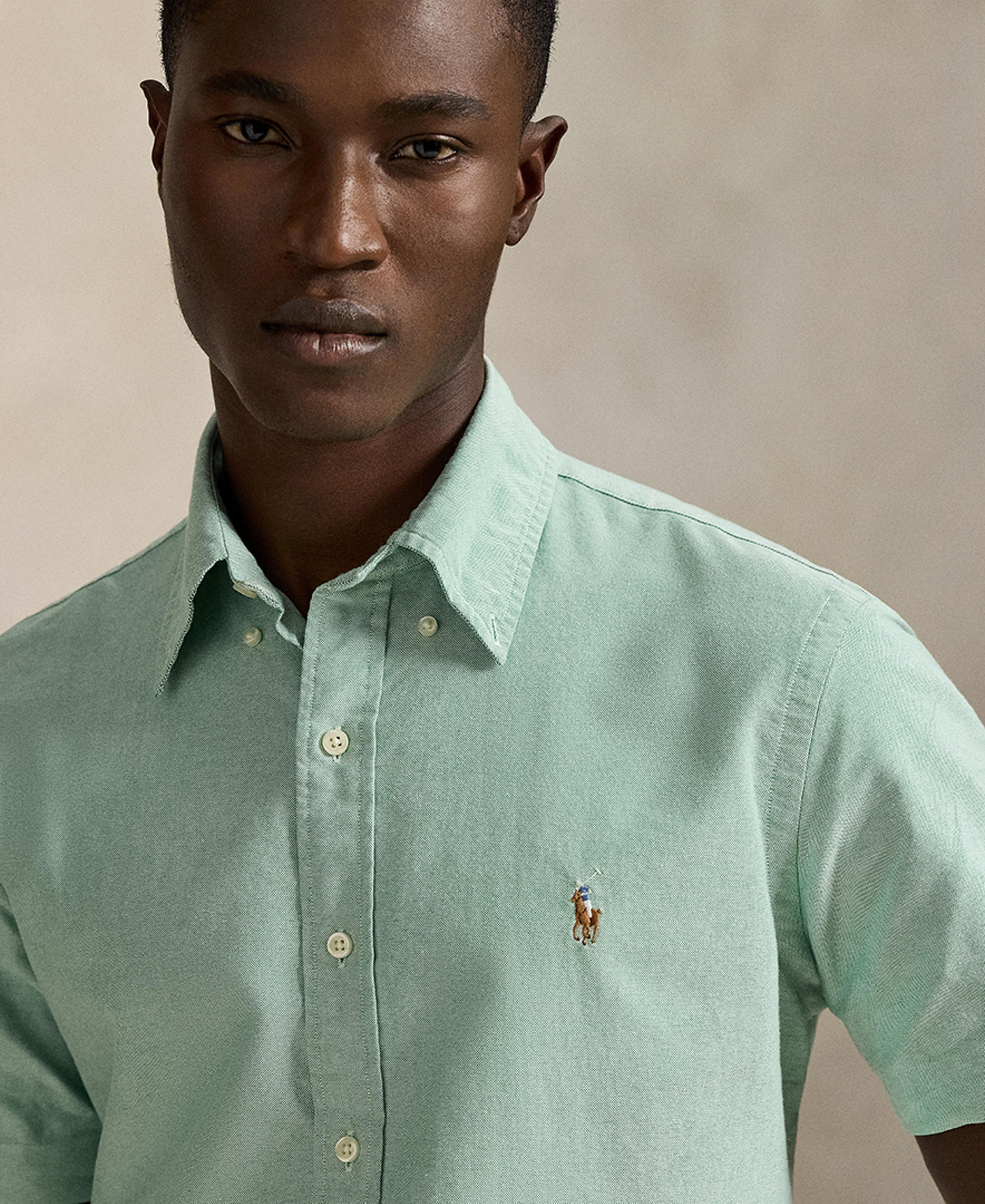 Polo Ralph Lauren Men's Classic-Fit Short-Sleeve Oxford Shirt - Cruise Green