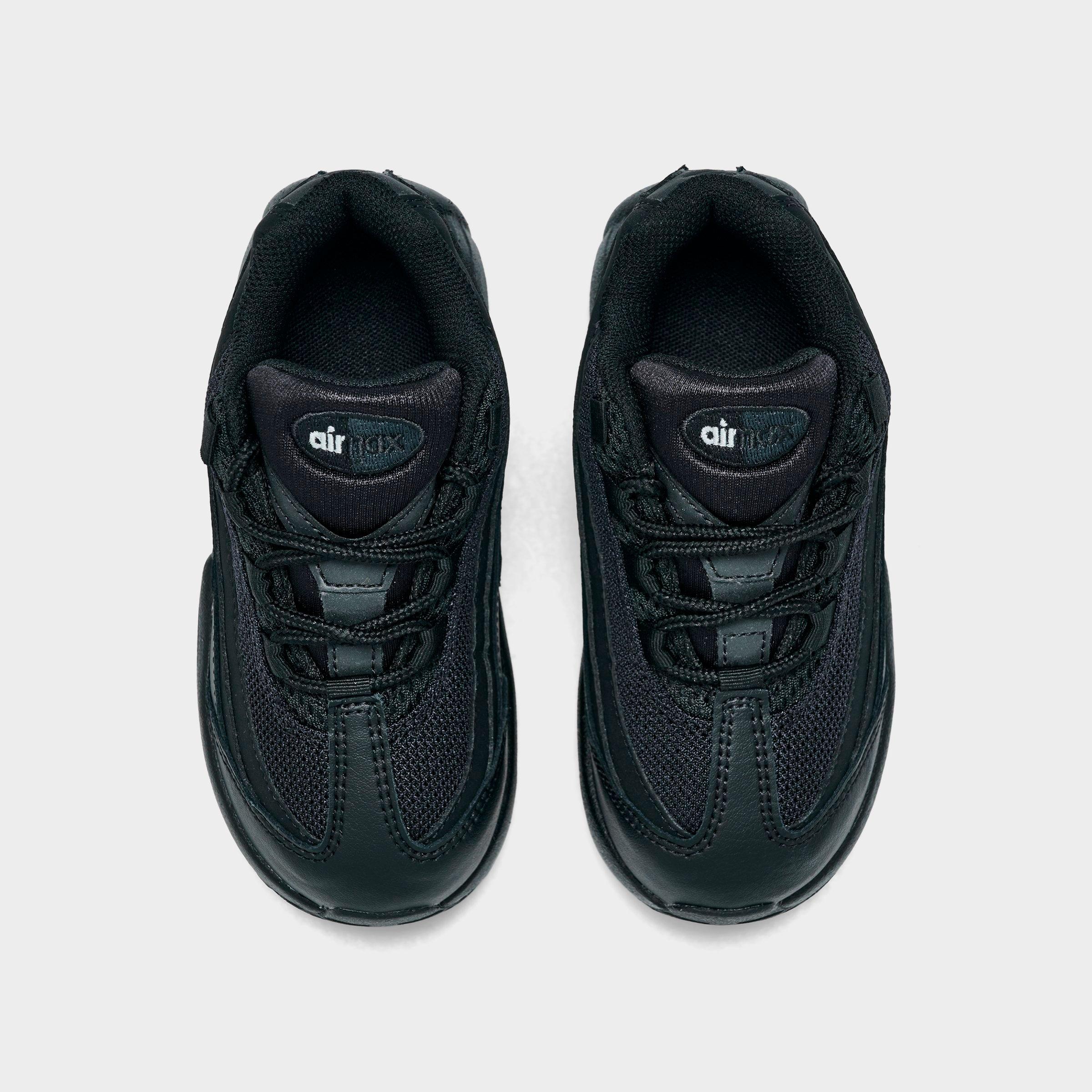 Kids' Toddler Nithtke Air Max 95 Recraft Casual Shoes - Black/Black/Black/Anthracite - Top view