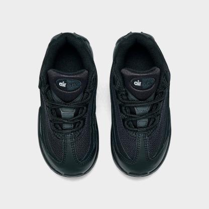 Kids' Toddler Nithtke Air Max 95 Recraft Casual Shoes - Black/Black/Black/Anthracite - Top view