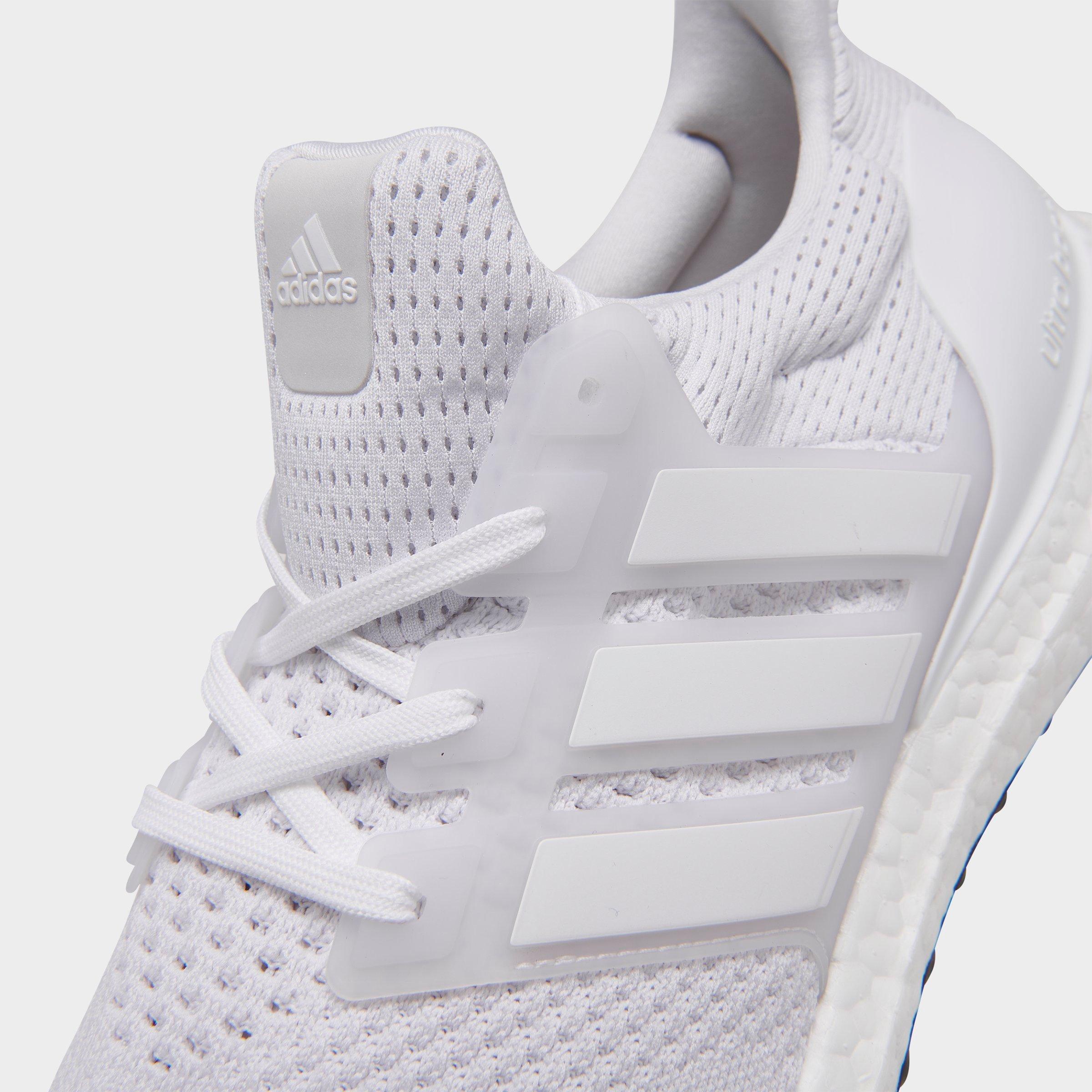 Men's adidas Ultraboost 1.0 Running Shoes - White/White/White - Detail shot