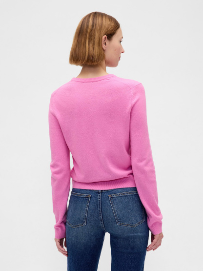 CashSoft Crop Cardigan - Pretty pink