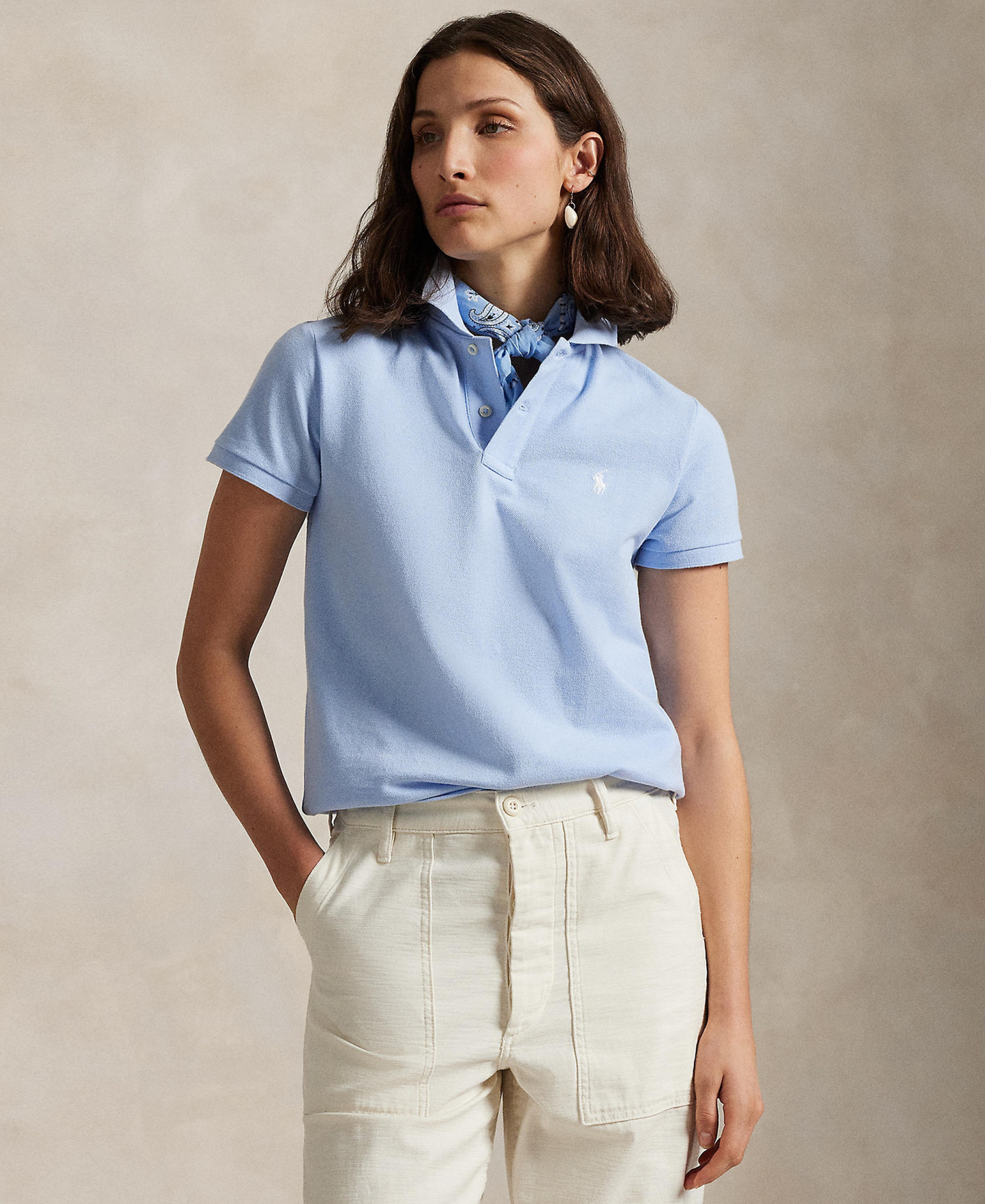Polo Ralph Lauren Women's Classic-Fit Mesh Polo Shirt - Office Blue
