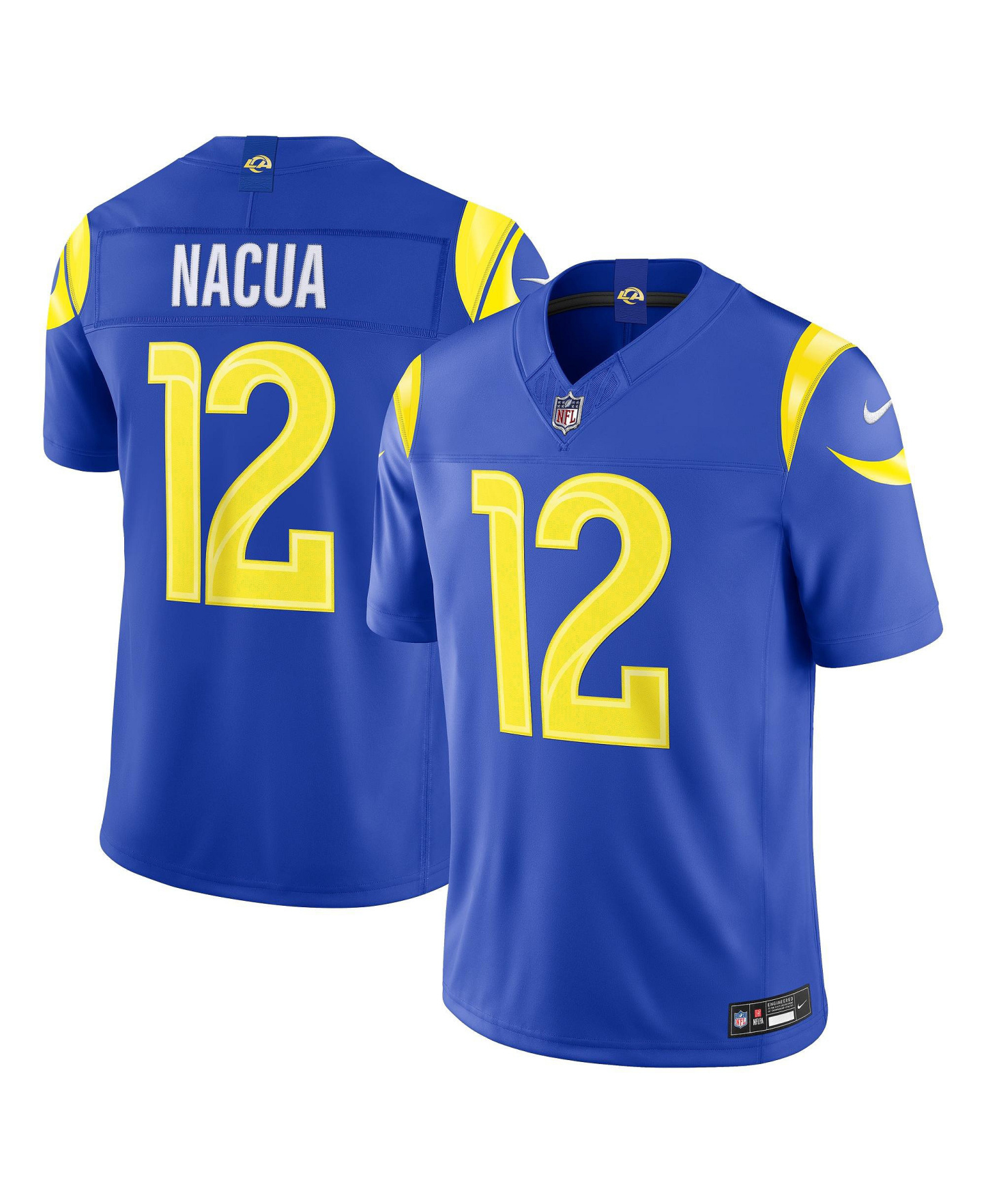 Nike Men's Puka Nacua Royal Los Angeles Rams Vapor F.U.S.E. Stitched Limited Jersey - Royal