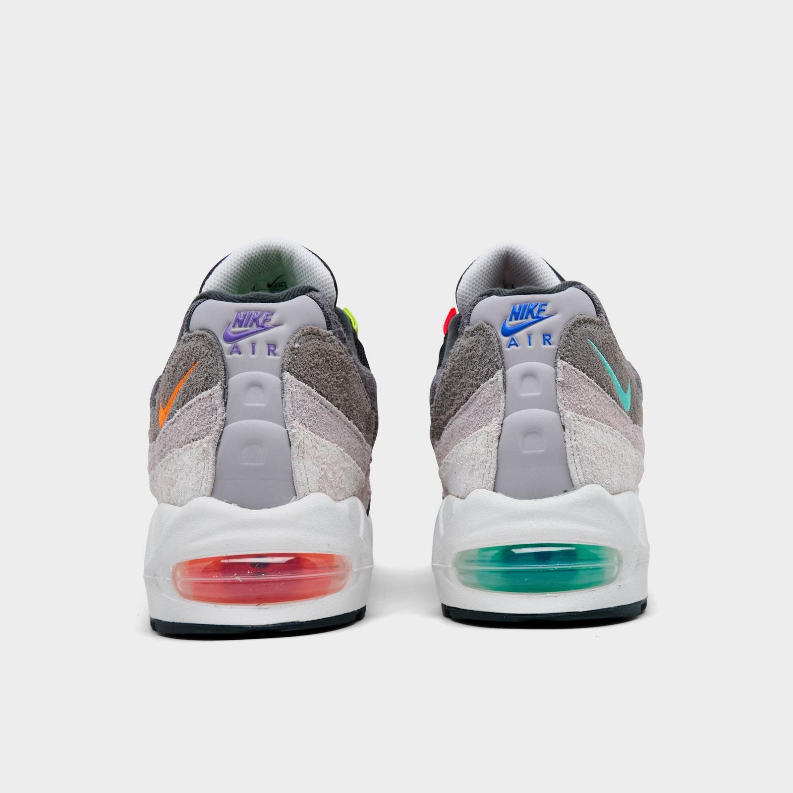 Men's Nike Air Max 95 Big Bubble PRM Casual Shoes - Hyper Turquoise/Volt/Solar Red