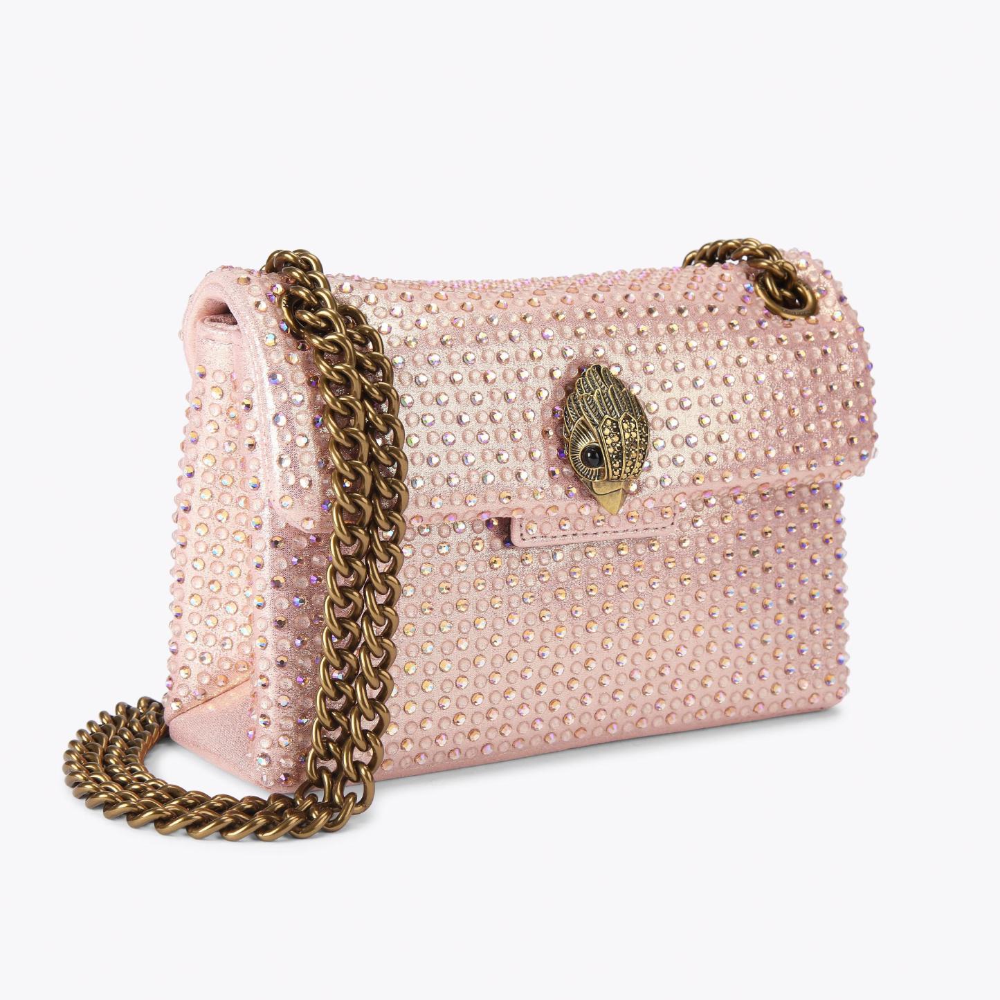Kurt Geiger London Mini Fabric Kensington Bag - Pink - view 3