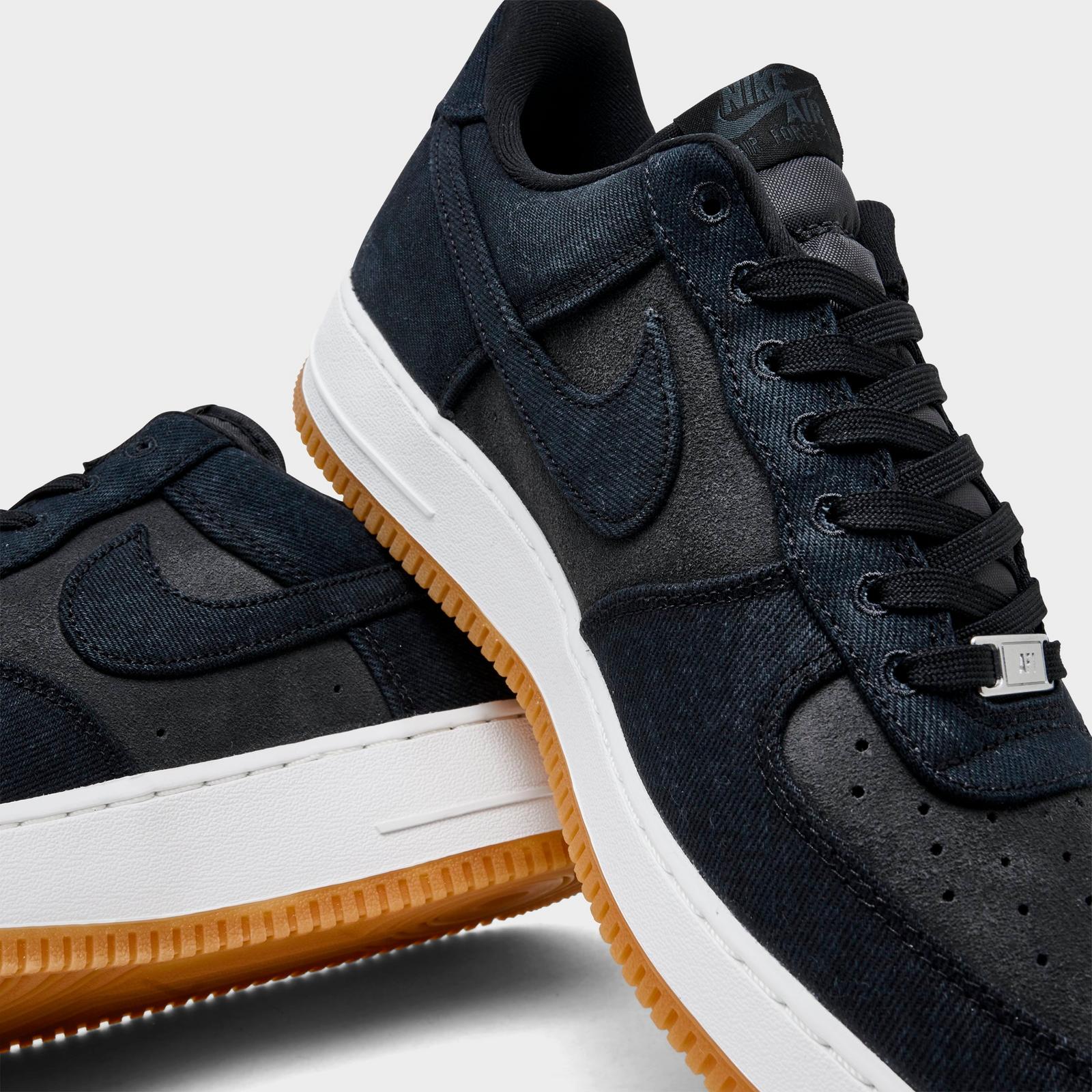 Men's Nike Air Force 1 '07 LV8 Casual Shoes - Black/Dark Smoke Grey/Gum Medium Brown/Black (IR0951-002)