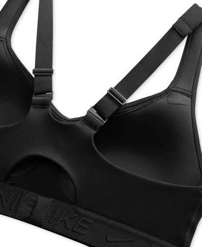 Nike Women's Indy High Support Padded Adjustable Sports Bra - Black/black/black