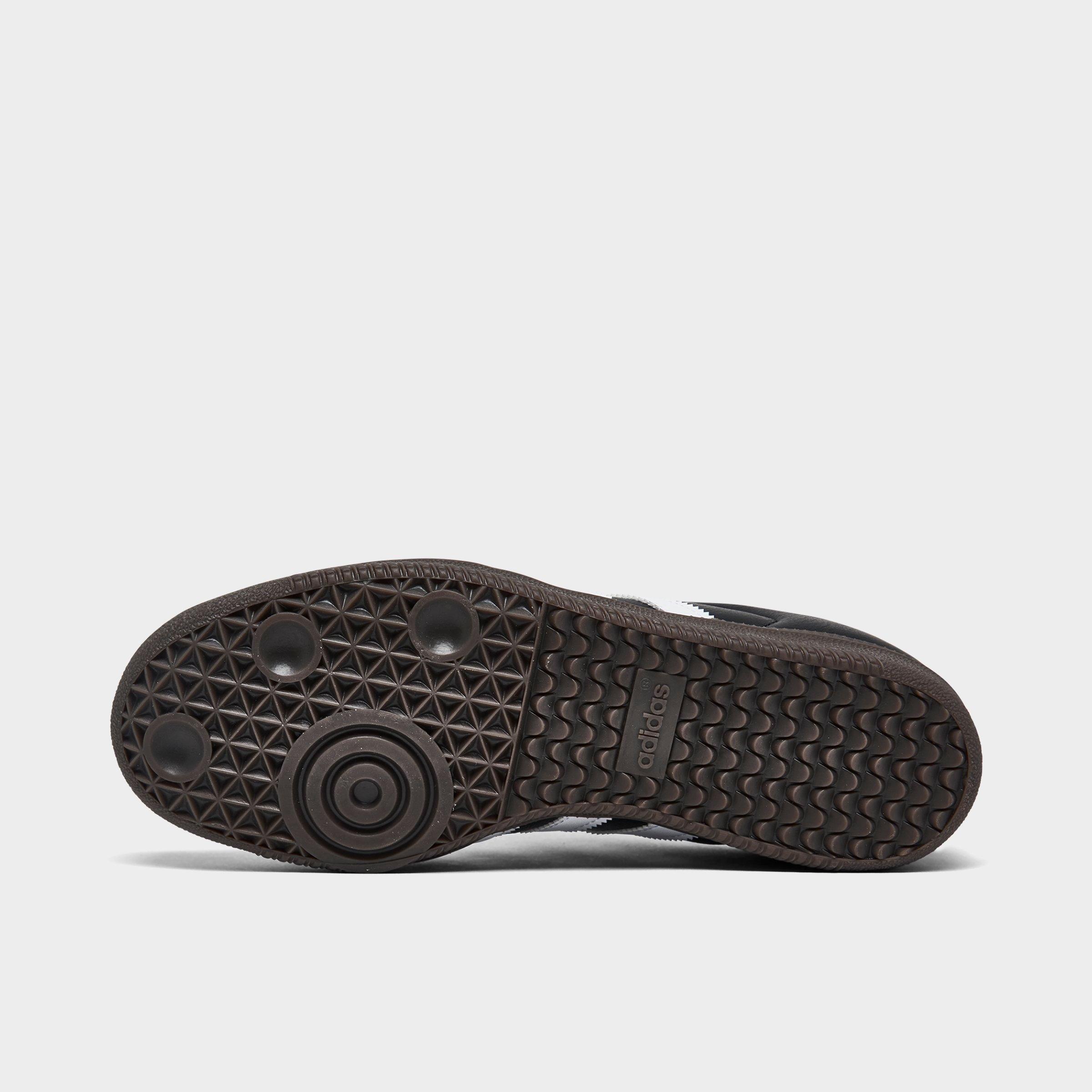 Big Kids' adidas Originals Samba OG Casual Shoes - Part 2 - Core Black/Footwear White/Gum - Bottom view