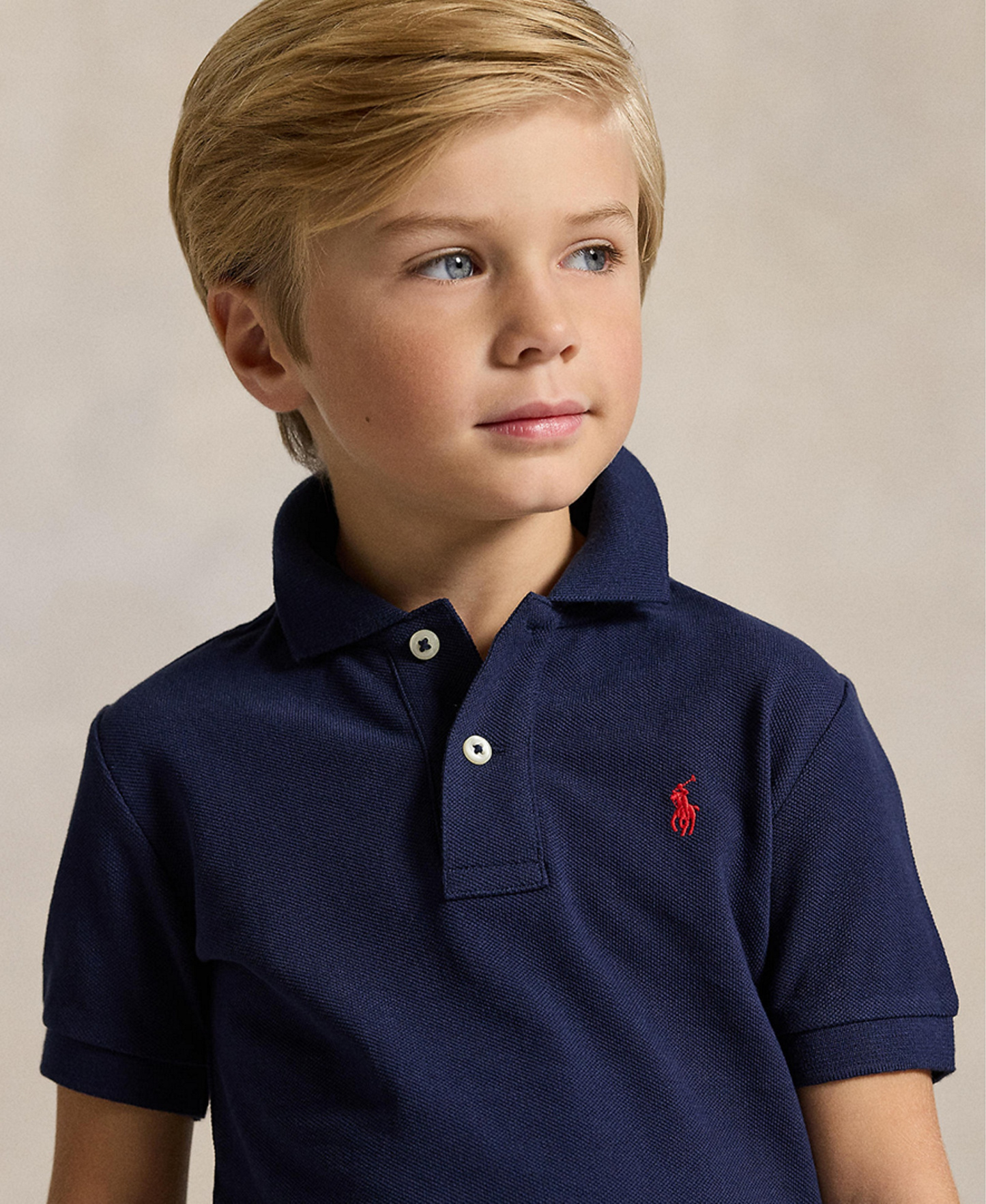 Polo Ralph Lauren Boys' 2T-7 Cotton Mesh Polo Shirt - Refined Navy