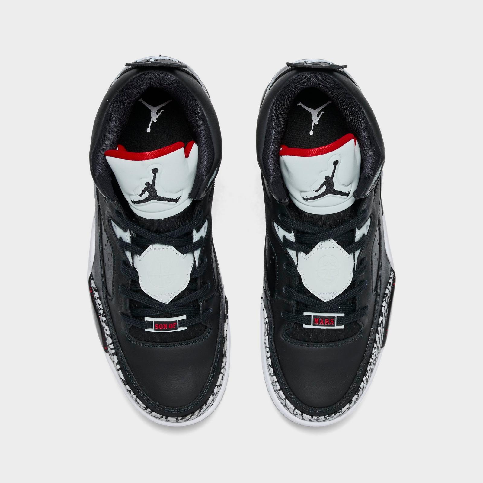 Big Kids' Air Jordan Son of Mars Low Casual Shoes - Black/University Red/Grey Mist - view 5