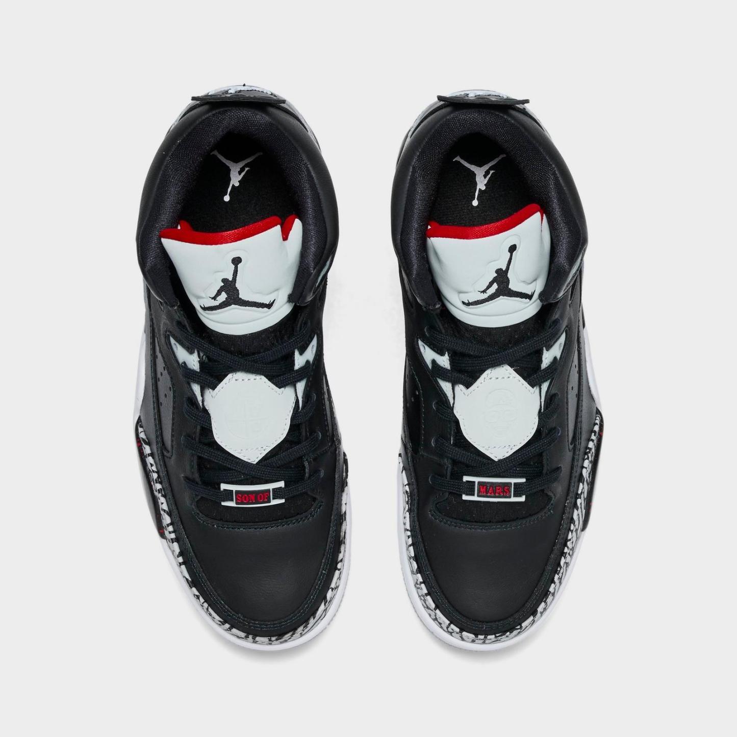 Big Kids' Air Jordan Son of Mars Low Casual Shoes - Black/University Red/Grey Mist - view 5