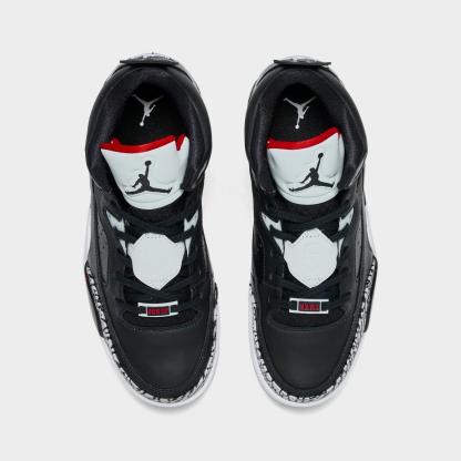 Big Kids' Air Jordan Son of Mars Low Casual Shoes - Black/University Red/Grey Mist - view 5