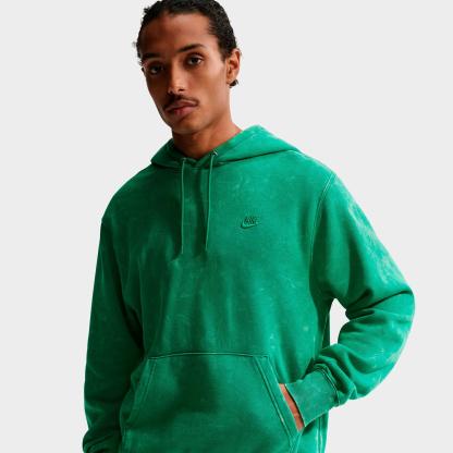Men's Nithtke Sportswear Club Washed Fleece Hoodie - Malachite