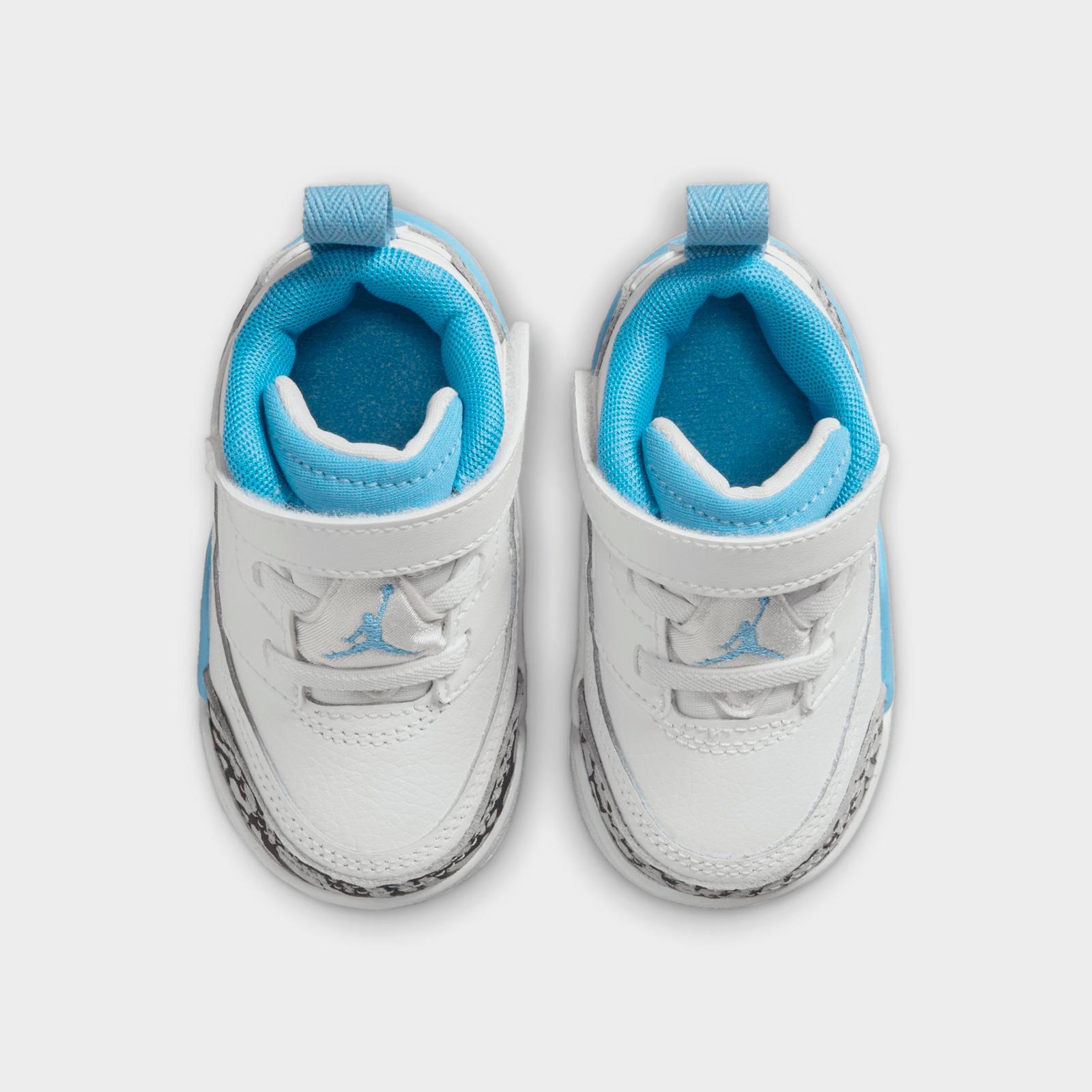 Kids' Toddler Jordan Spizike Low Casual Shoes - White/Wolf Grey/Anthracite/University Blue - view 5