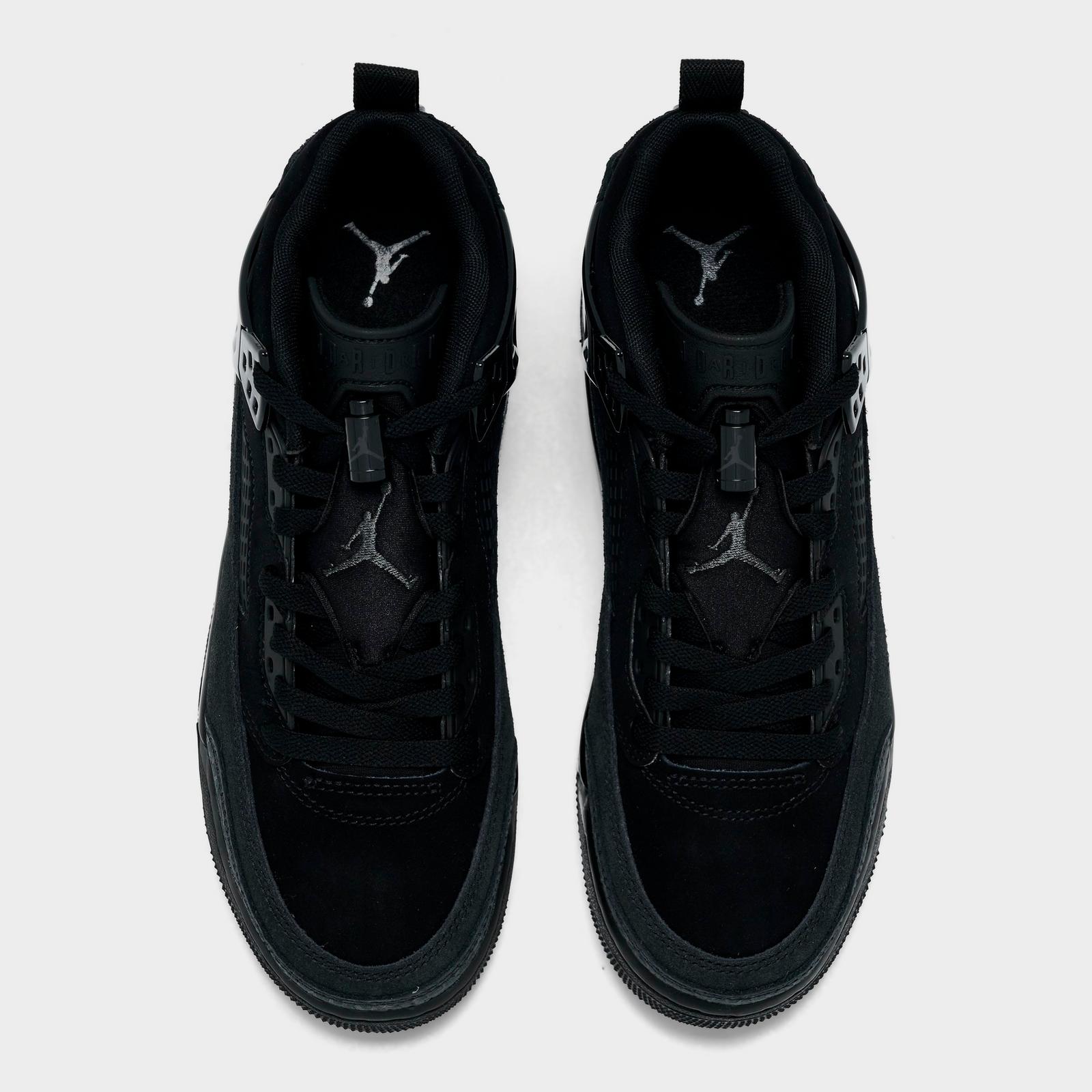 Big Kids' Jordan Spizike Low Casual Shoes - Black/Anthracite/Black - Left shoe facing left. Outside of the shoe. - view 5