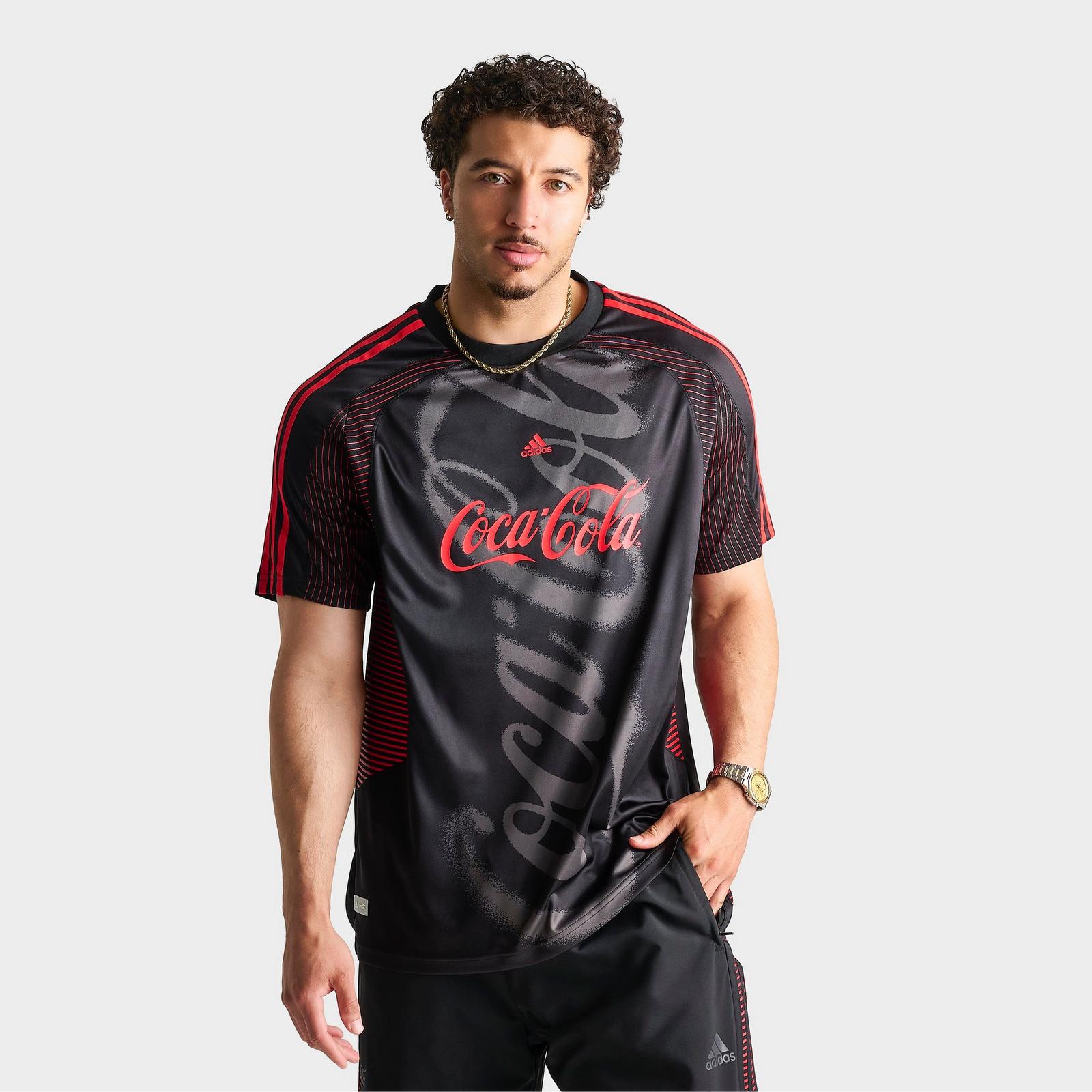Men's adidas x Coca-Cola Teamgeist Soccer Jersey - Black - view 3