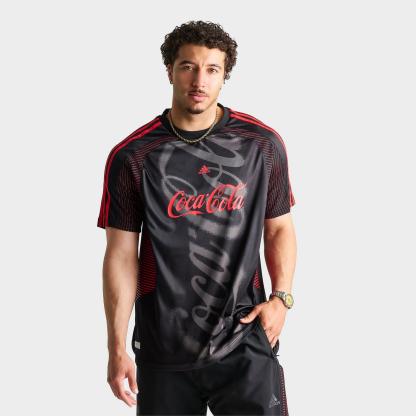 Men's adidas x Coca-Cola Teamgeist Soccer Jersey - Black - view 3