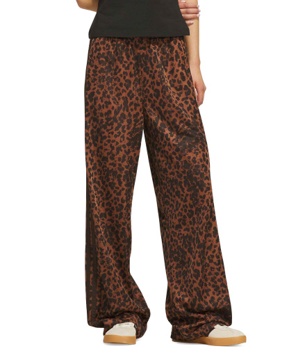adidas Women's Dayready High-Rise Wide-Leg Leopard-Print Pants - Auco