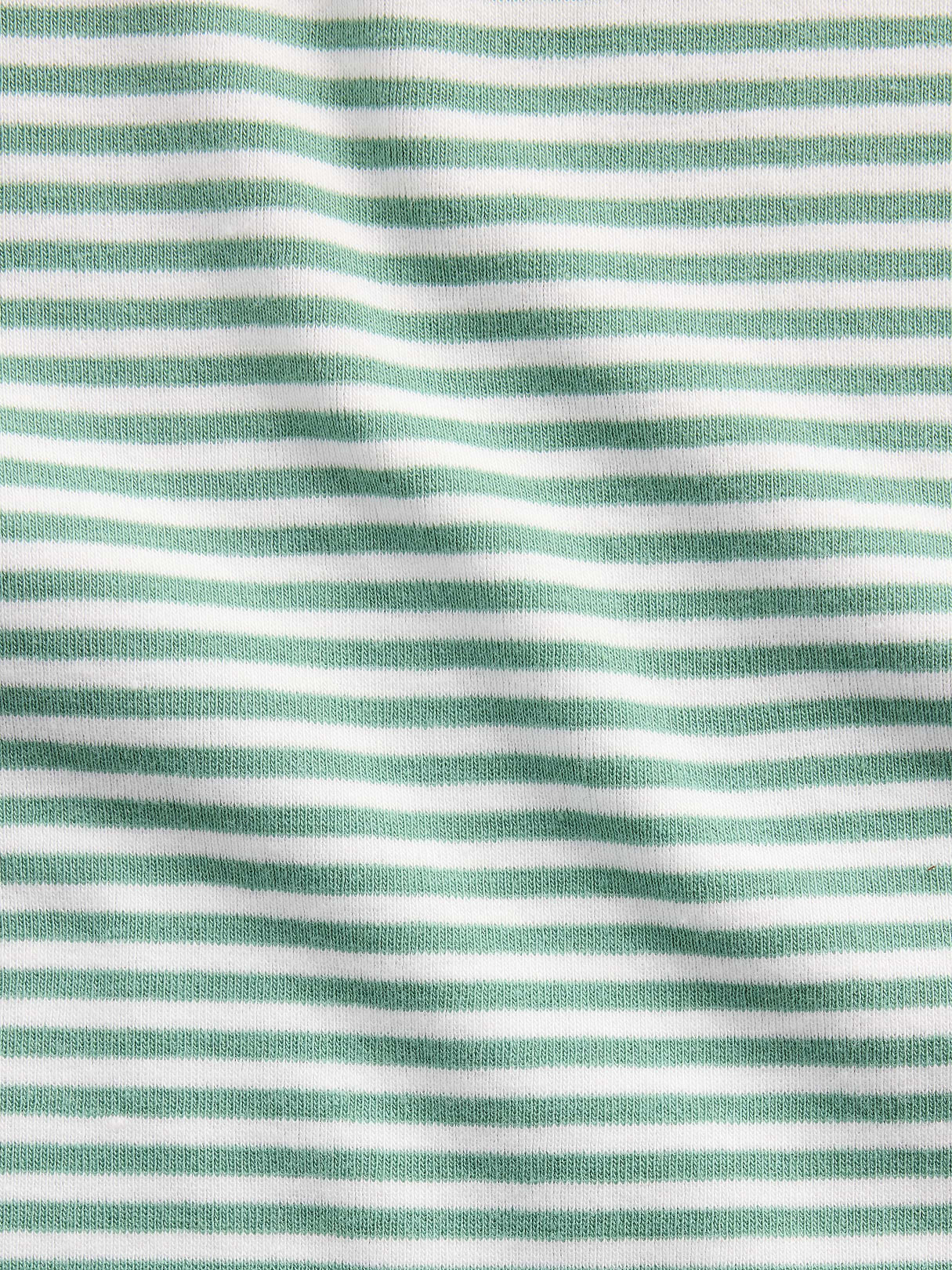 Modern Crew T-Shirt - Green & white stripe